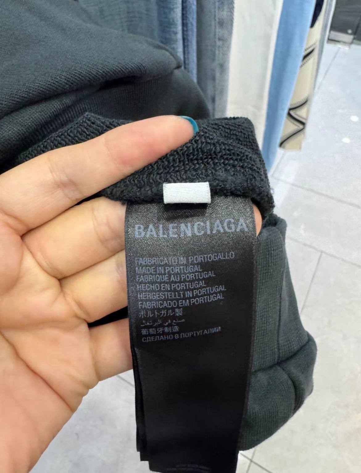BALENCIAGA PARIS HOODIE BLACK
