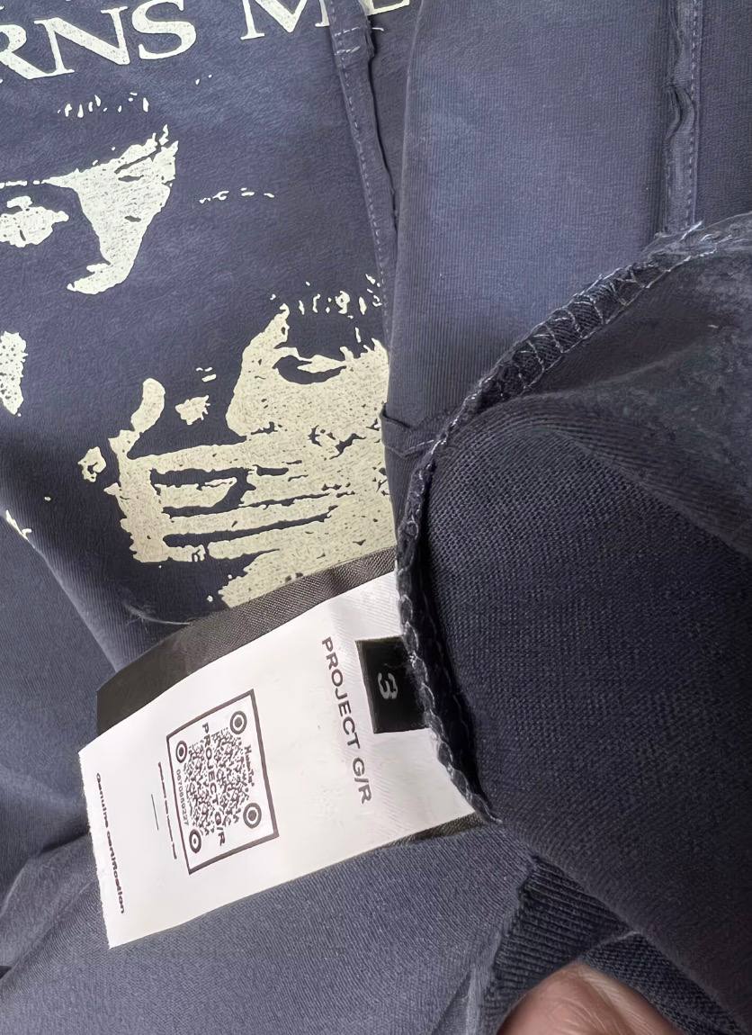 PROJECT G/R GR GRAILZ ARCHIVE BLACK T-SHIRT