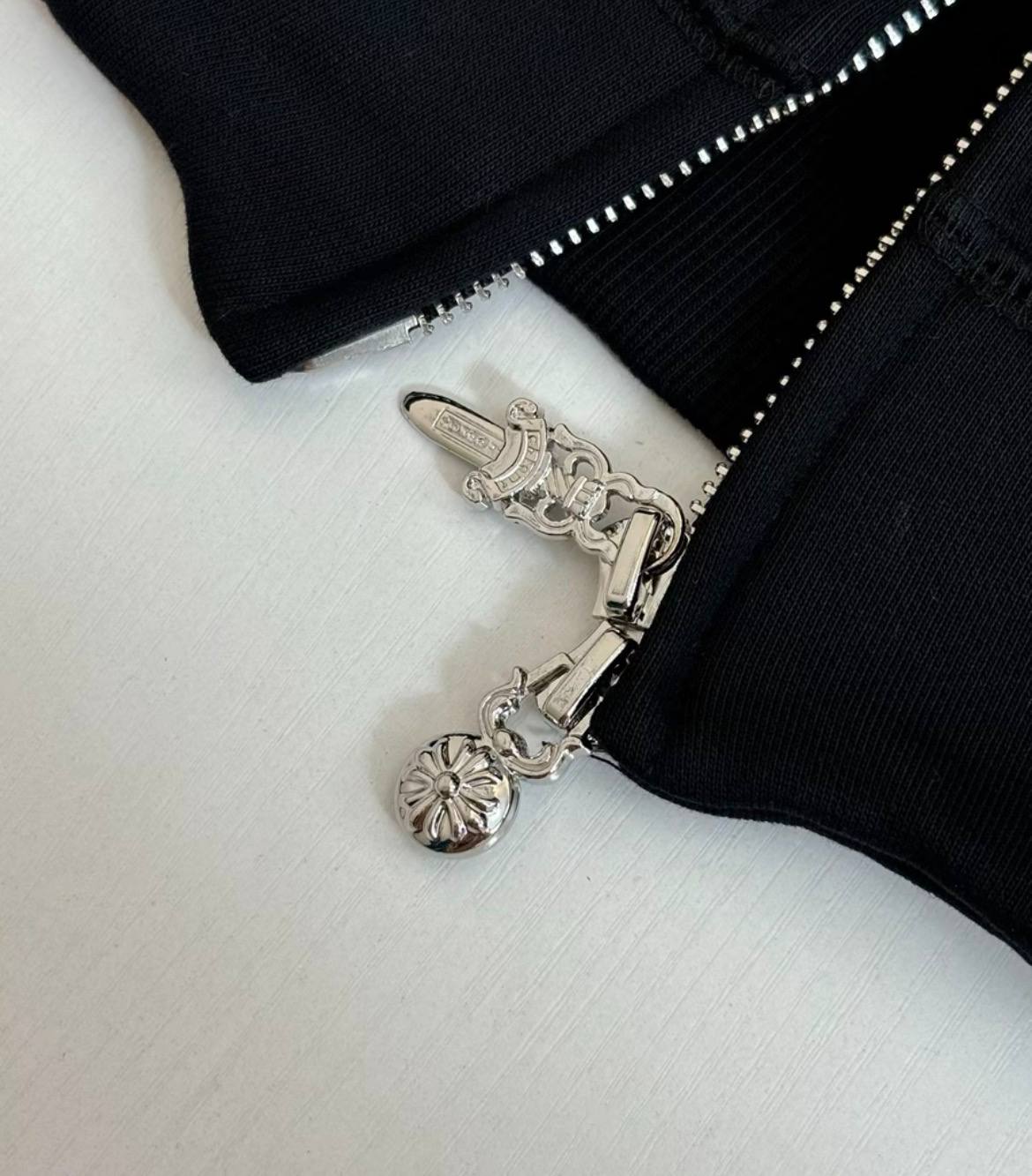 CHROME HEARTS ZIP-HOODIE