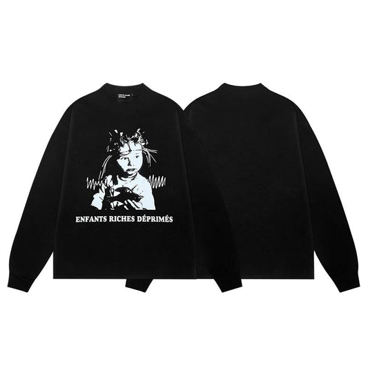 ENFANTS RICHES DEPRIMES ERD SHOCK THERAPY LONG SLEEVE HOODIE