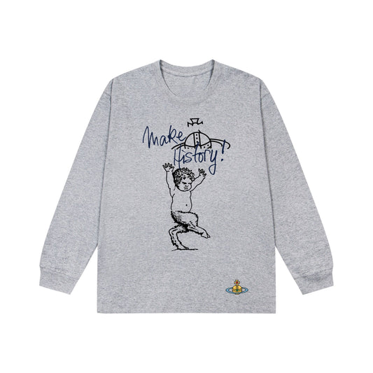 VIVIENNE WESTWOOD MAKE HISTORY LONG SLEEVE HOODIE
