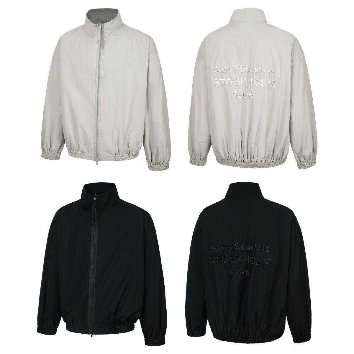 ACNE STUDIOS STOCKHOLM 1996 LOGO ZIPPER JACKET BLACK