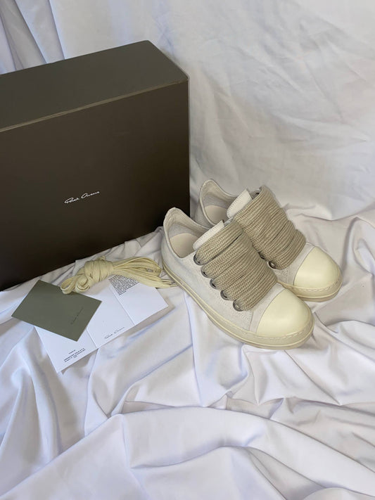 RICK OWENS RAMONES JUMBO LACE SNEAKERS