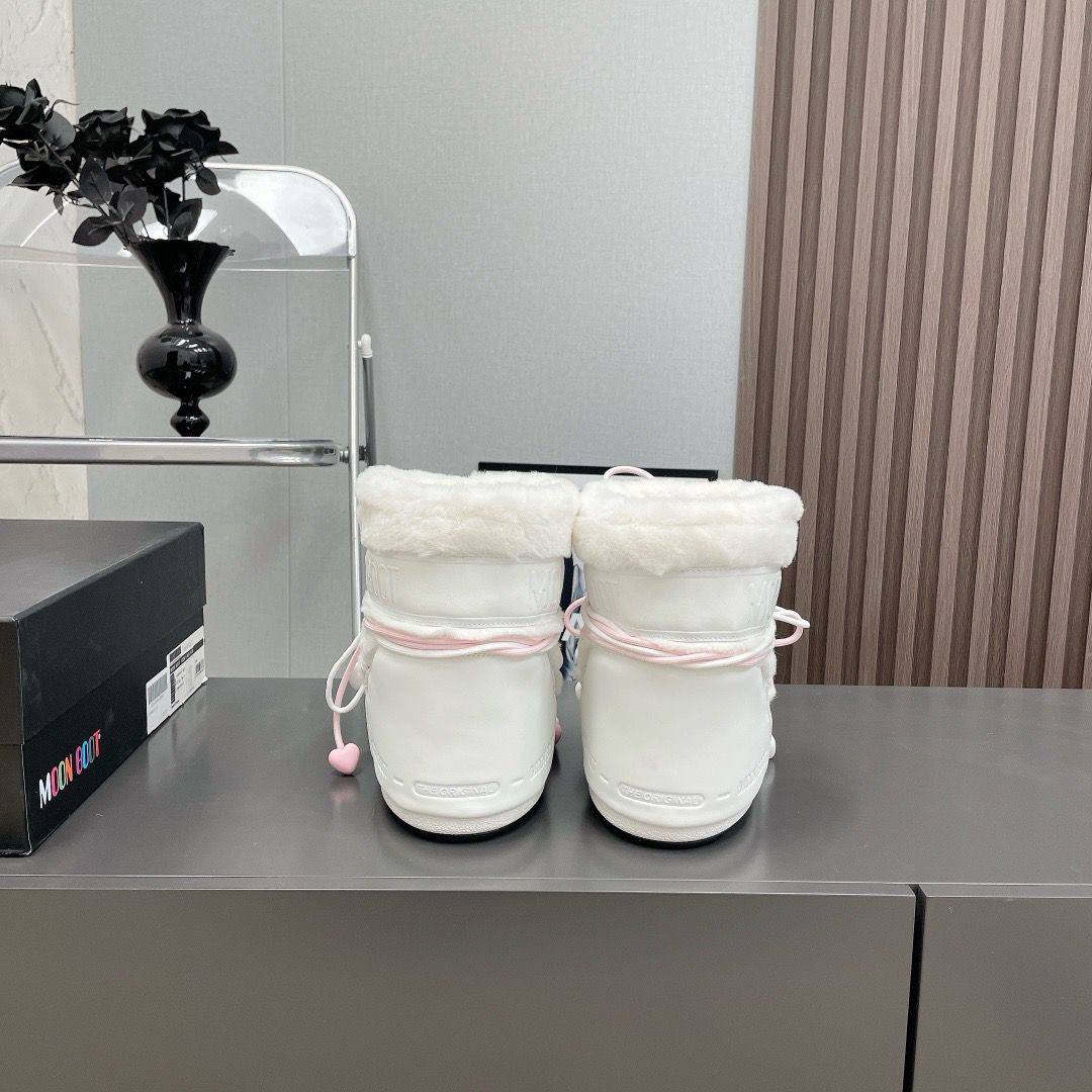 MOON BOOT MB ICON LOW GLANCE WHITE SNEAKERS