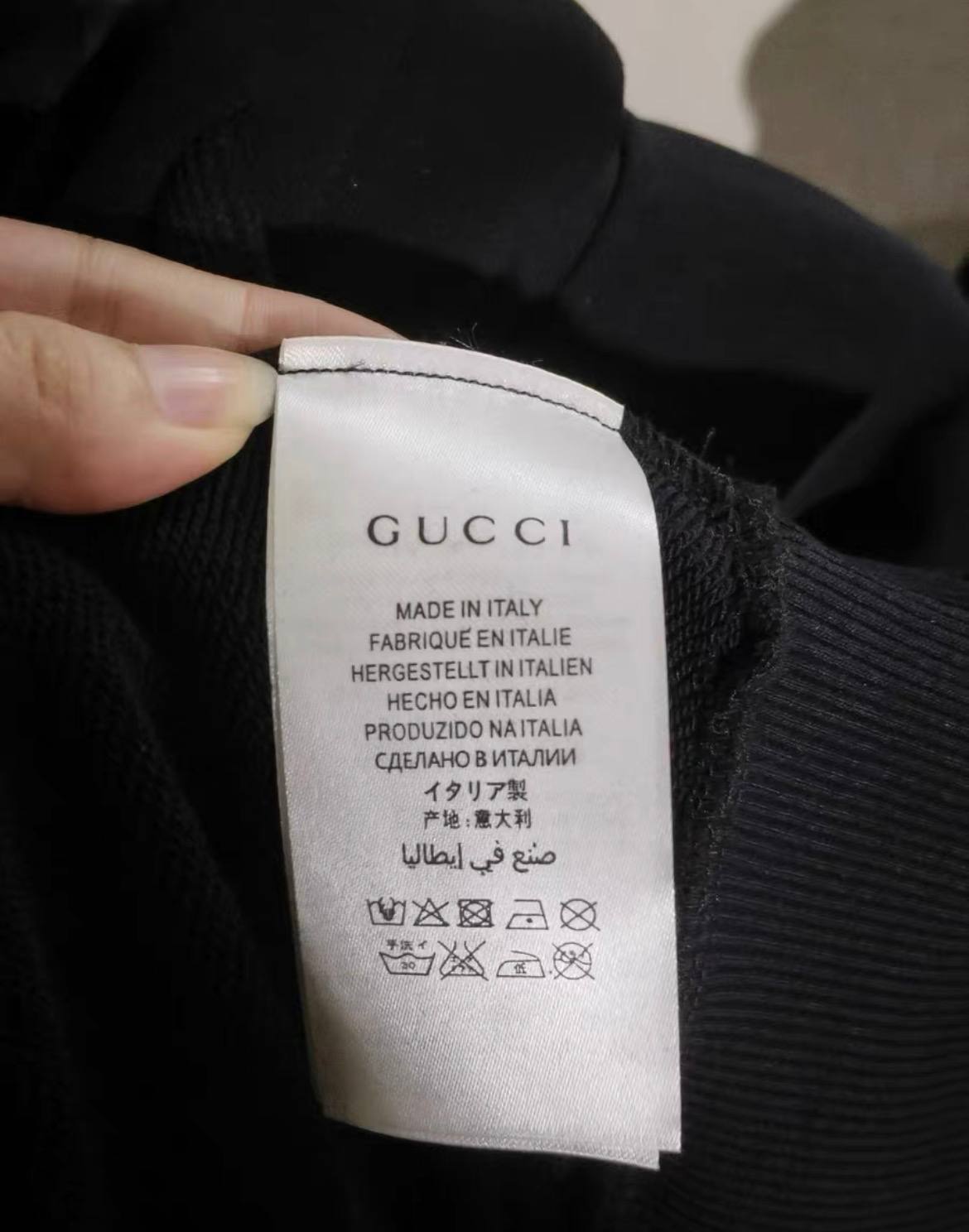 GUCCI CHATEAU MARMONT BLACK HOODIE