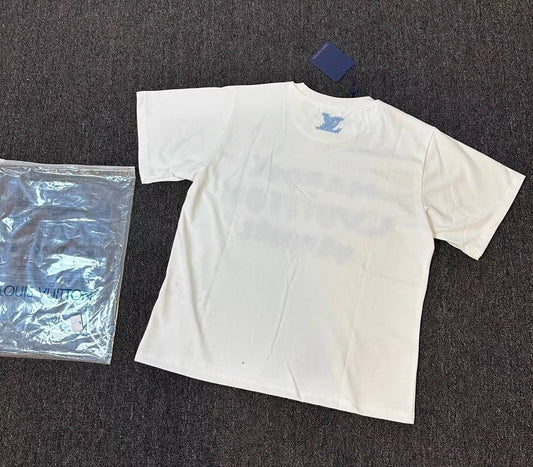 LOUIS VUITTON EMBROIDERED SIGNATURE T-SHIRT