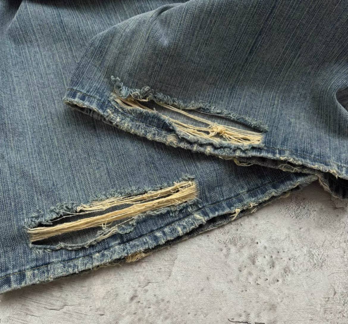 BALENCIAGA BAGGY FLARED BLUE JEANS