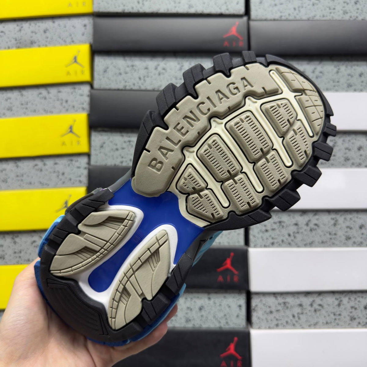 BALENCIAGA TRACK 1.0 BLUE SNEAKERS