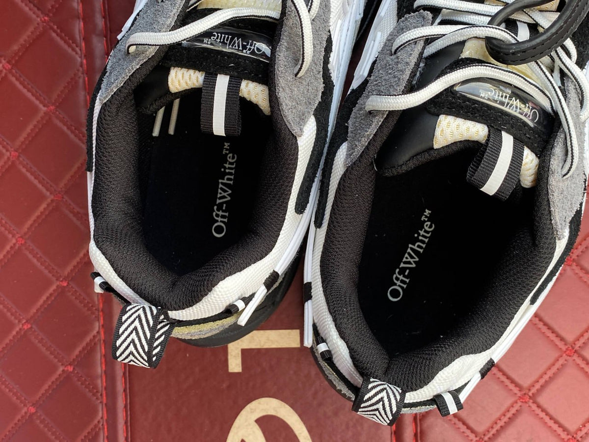 OFF WHITE BE RIGHT BACK LIGHT GREY SNEAKERS