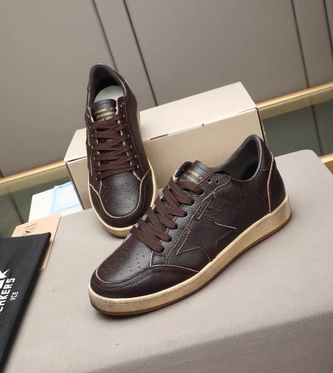 GOLDEN GOOSE BALL STAR RED SNEAKERS
