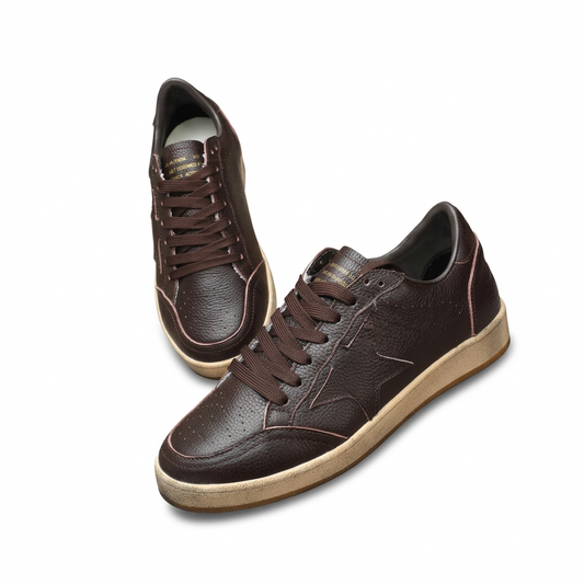 GOLDEN GOOSE BALL STAR RED SNEAKERS