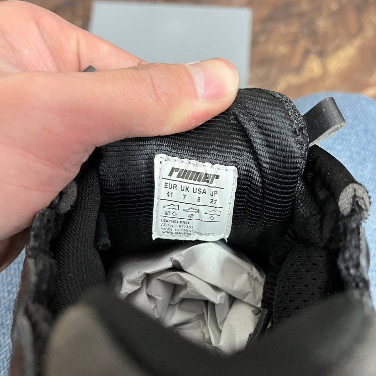 BALENCIAGA RUNNER BLACK SNEAKERS