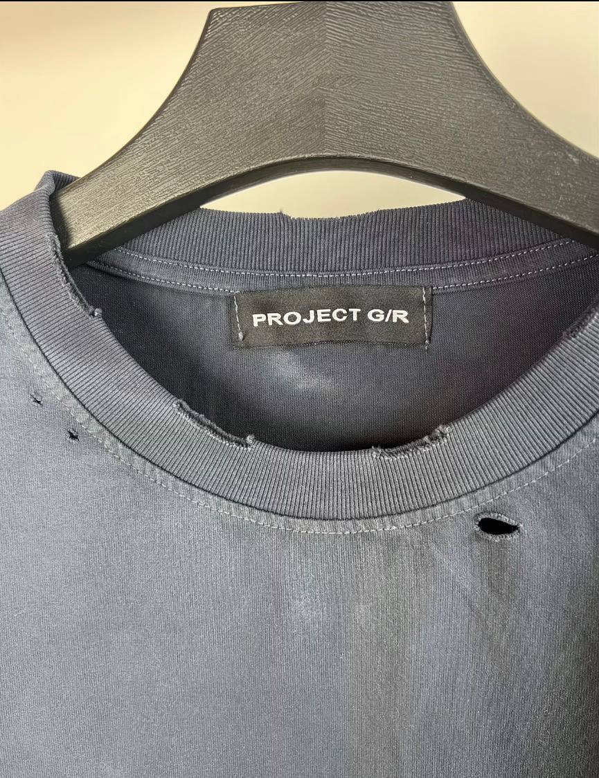 PROJECT G/R GR GRAILZ ARCHIVE BLACK T-SHIRT