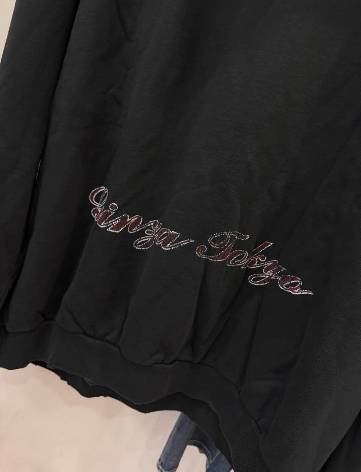BALENCIAGA PARIS HOODIE BLACK
