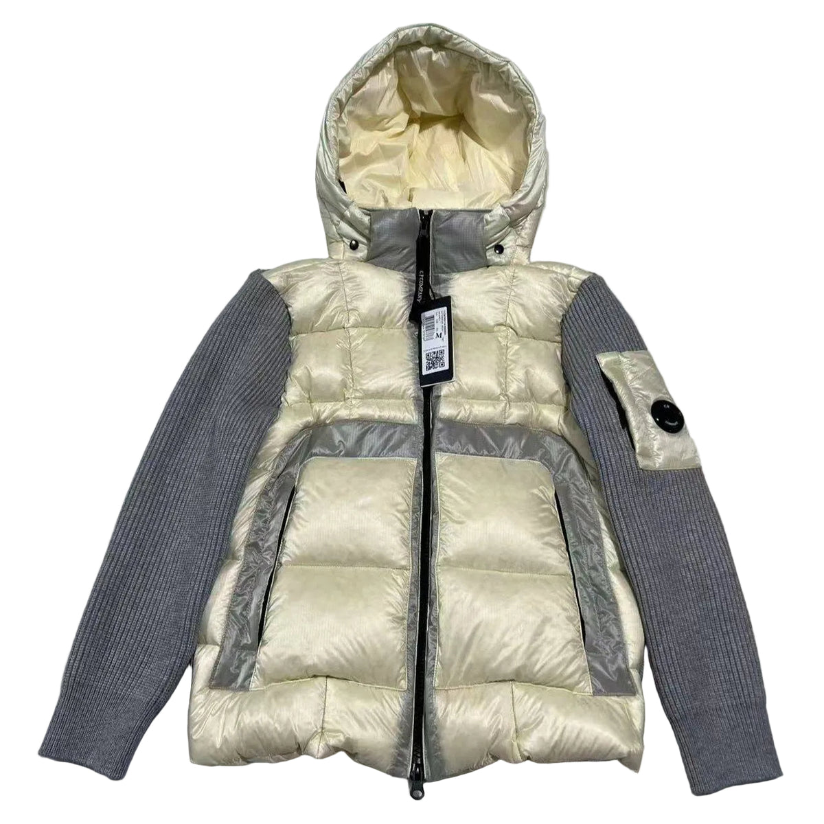 C. P COMPANY D.D SHELL DOWN WHITE JACKET