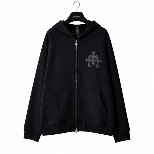 CHROME HEARTS ZIP-HOODIE