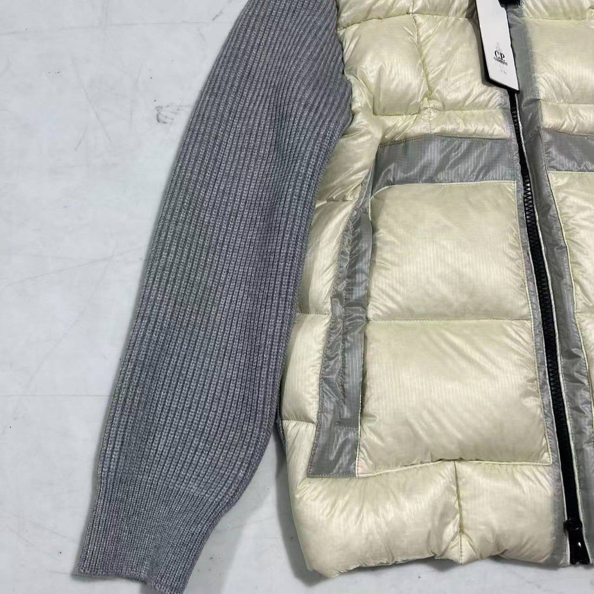 C. P COMPANY D.D SHELL DOWN WHITE JACKET