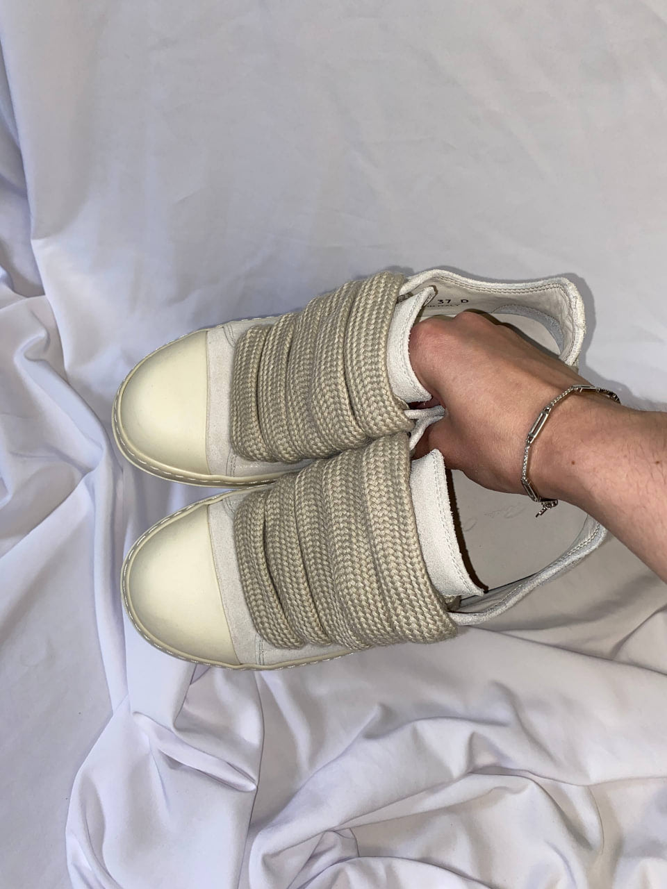 RICK OWENS RAMONES JUMBO LACE SNEAKERS