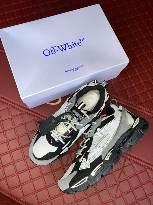 OFF WHITE BE RIGHT BACK LIGHT GREY SNEAKERS