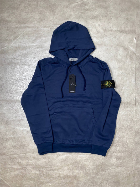 STONE ISLAND LOGO PATCH PULL OVER HOODIE