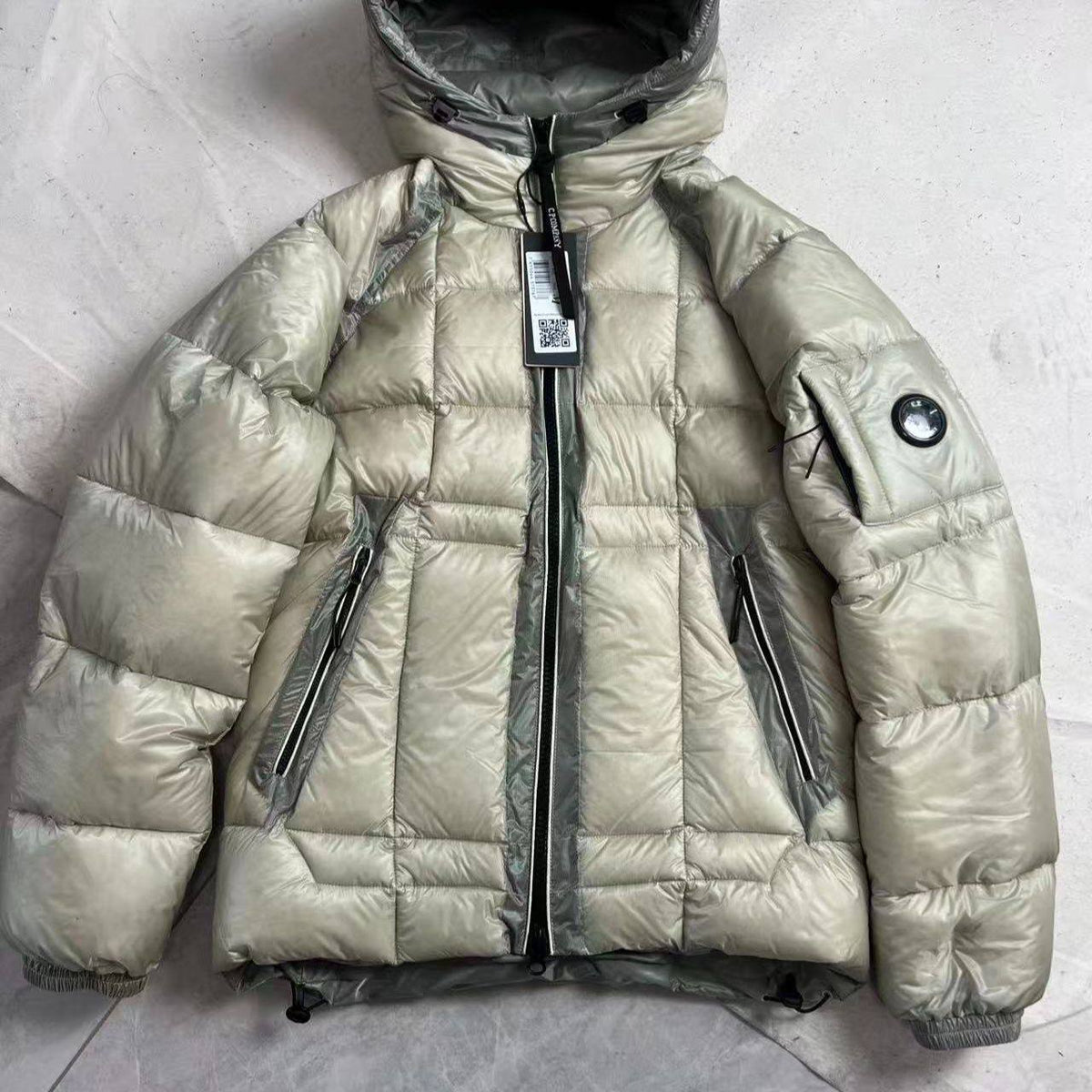 C. P. COMPANY D.D. SHELL HOODED PUFFER JACKET