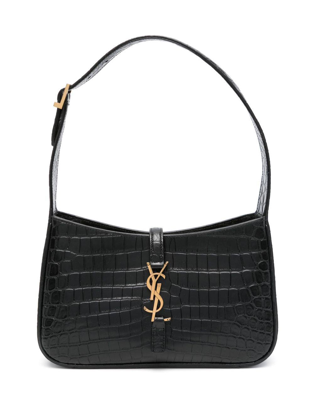 SAINT LAURENT 5A7 CROCODILE EFFECT BAG