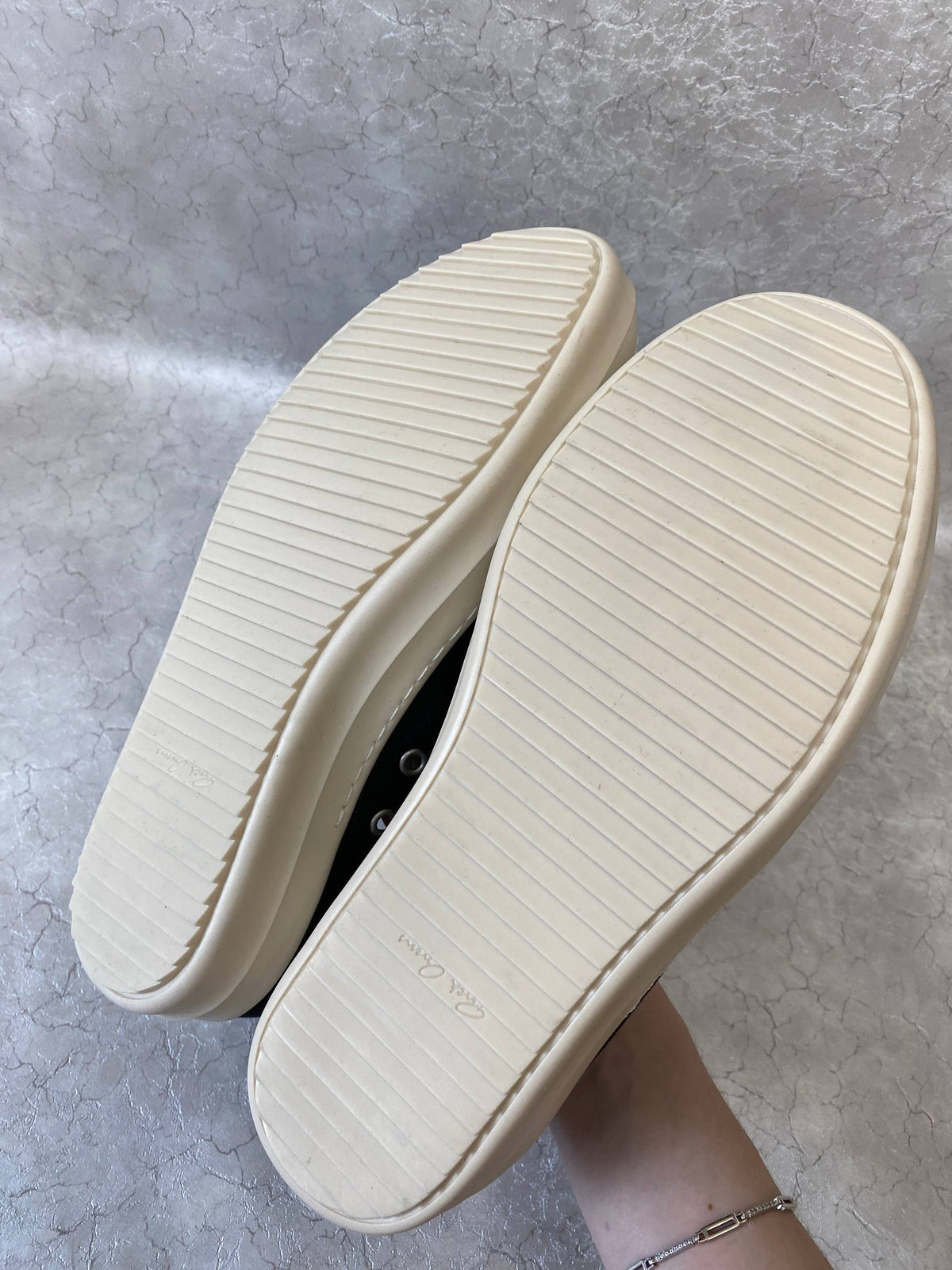 RICK OWENS DRKSHDW DENIM LOW SNEAKERS