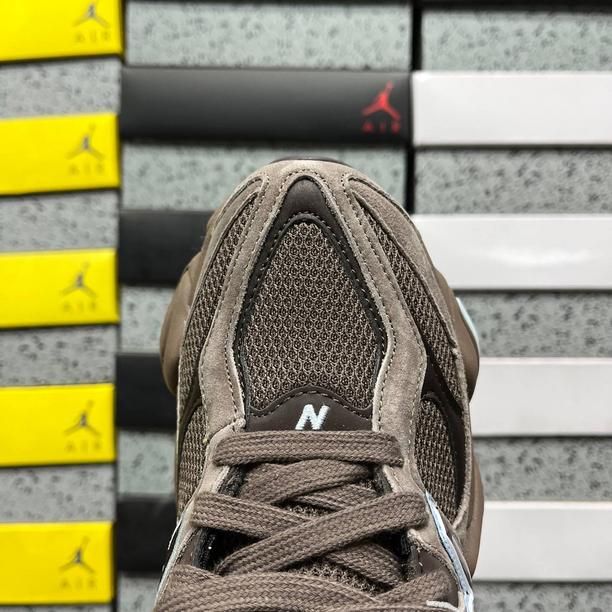 NEW BALANCE 9060 BROWN SNEAKERS