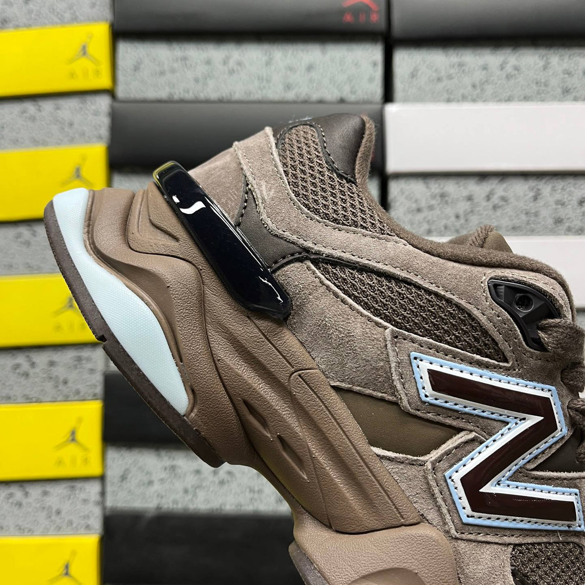 NEW BALANCE 9060 BROWN SNEAKERS