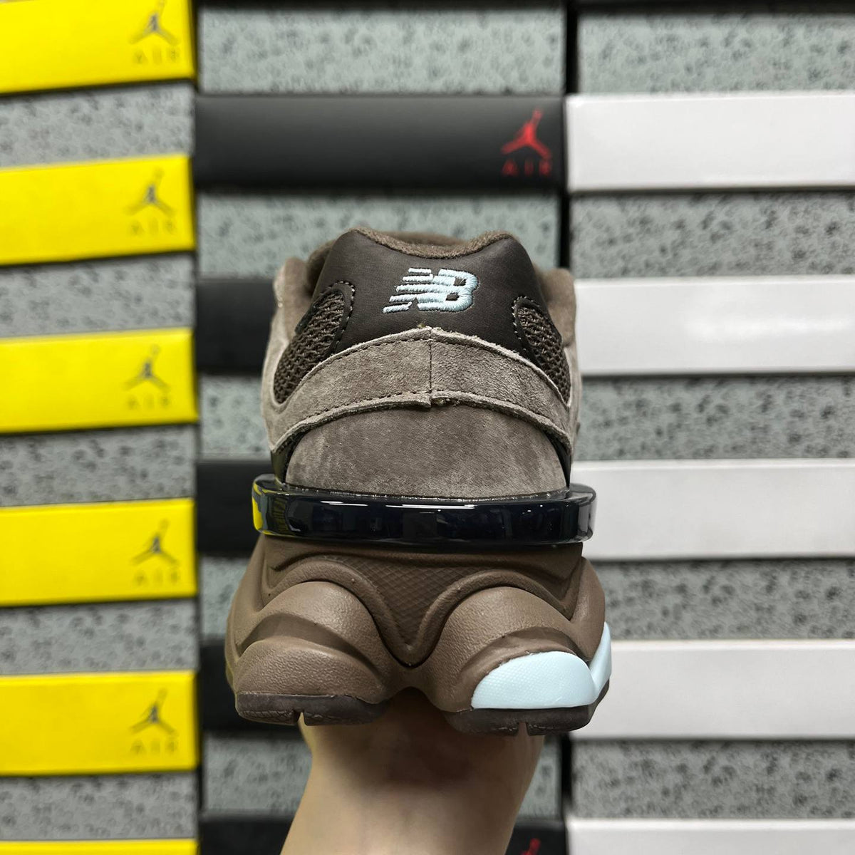 NEW BALANCE 9060 BROWN SNEAKERS