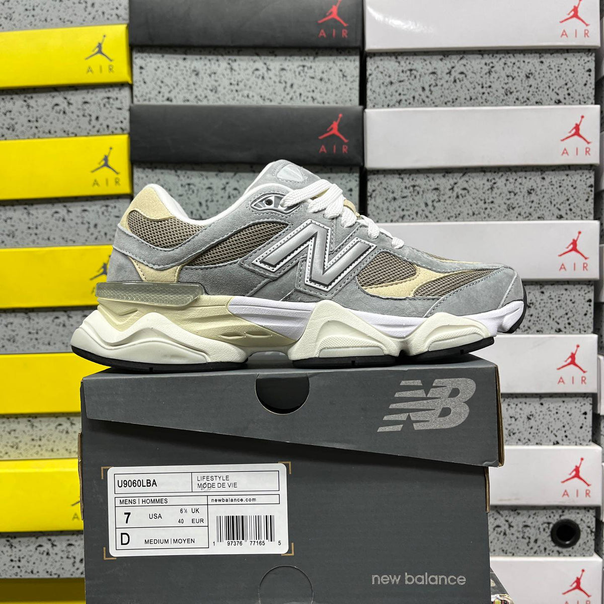 NEW BALANCE 9060 GREY BEIGE SNEAKERS