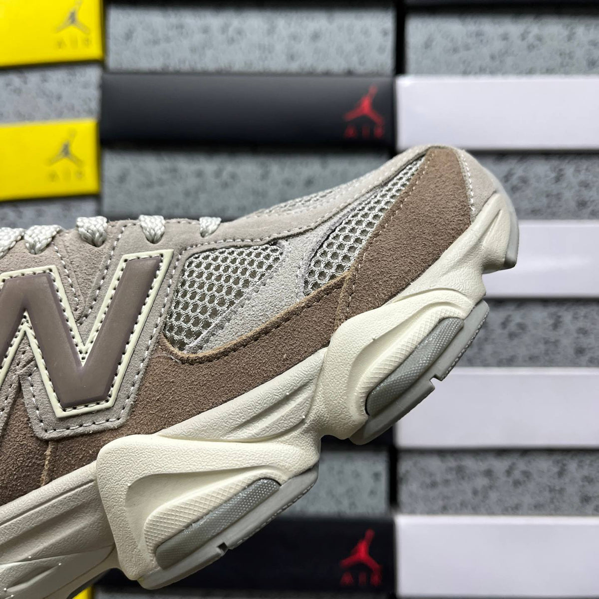 NEW BALANCE 9060 BROWN SNEAKERS