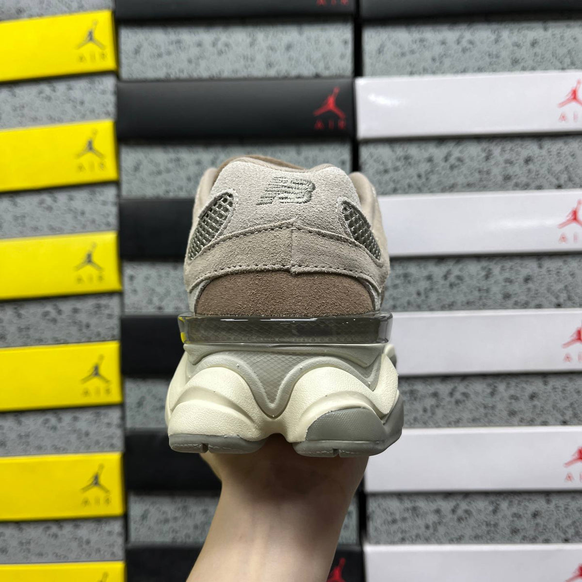NEW BALANCE 9060 BROWN SNEAKERS