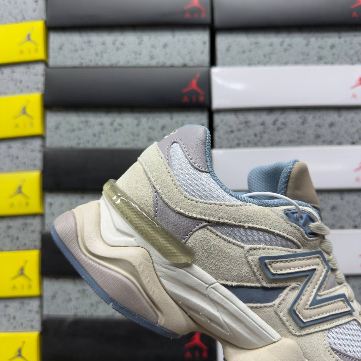 NEW BALANCE 9060 BEIGE BLUE SNEAKERS