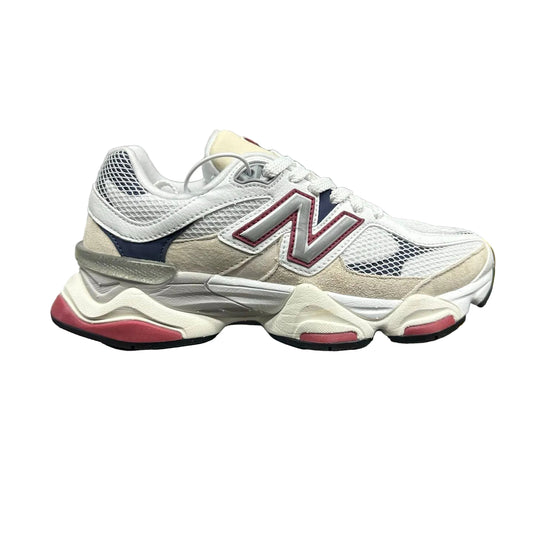 NEW BALANCE 9060 WHITE SHADOW RED SNEAKERS