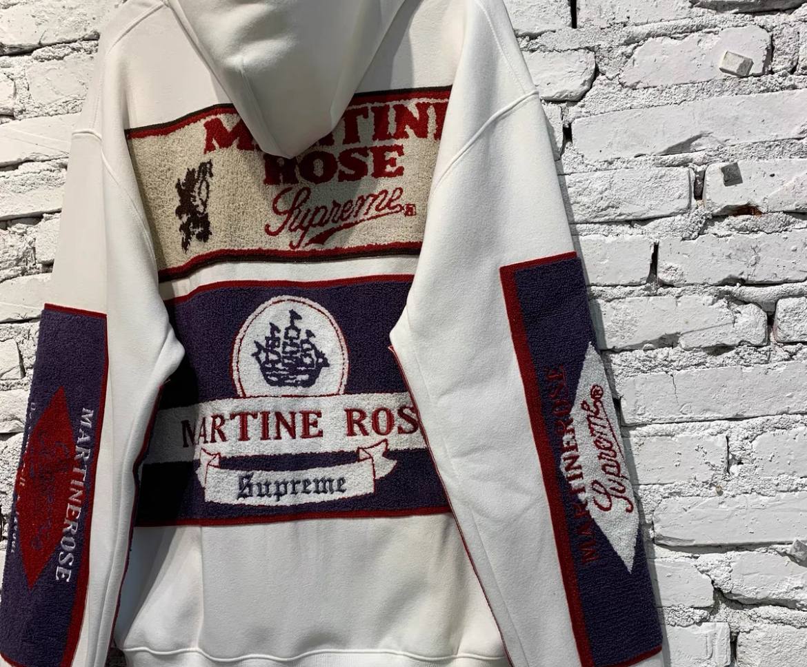 SUPREME MARTIN ROSE TOWEL ZIP HOODIE