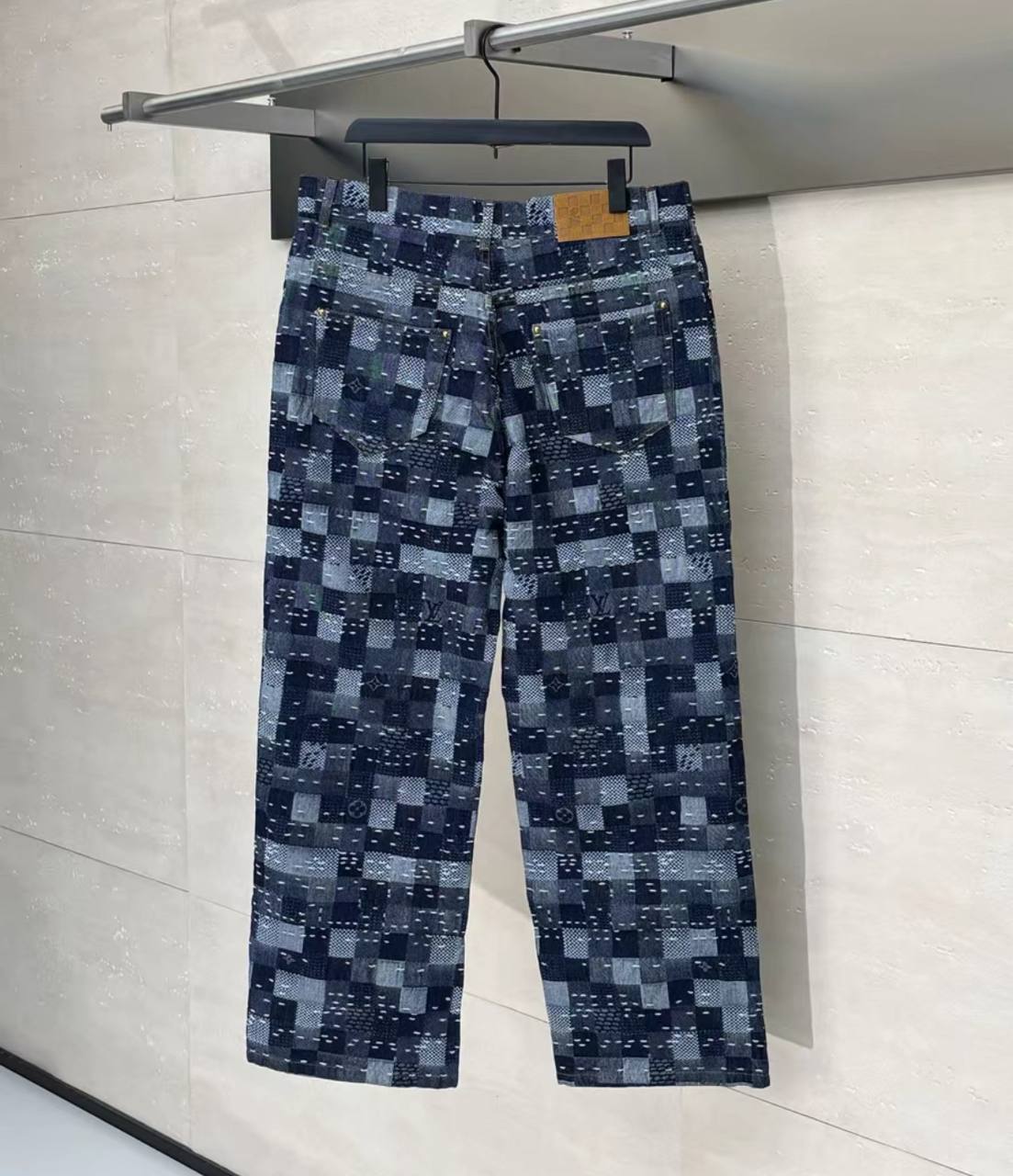 LOUIS VUITTON LV DAMIER DENIM SKATE JEANS