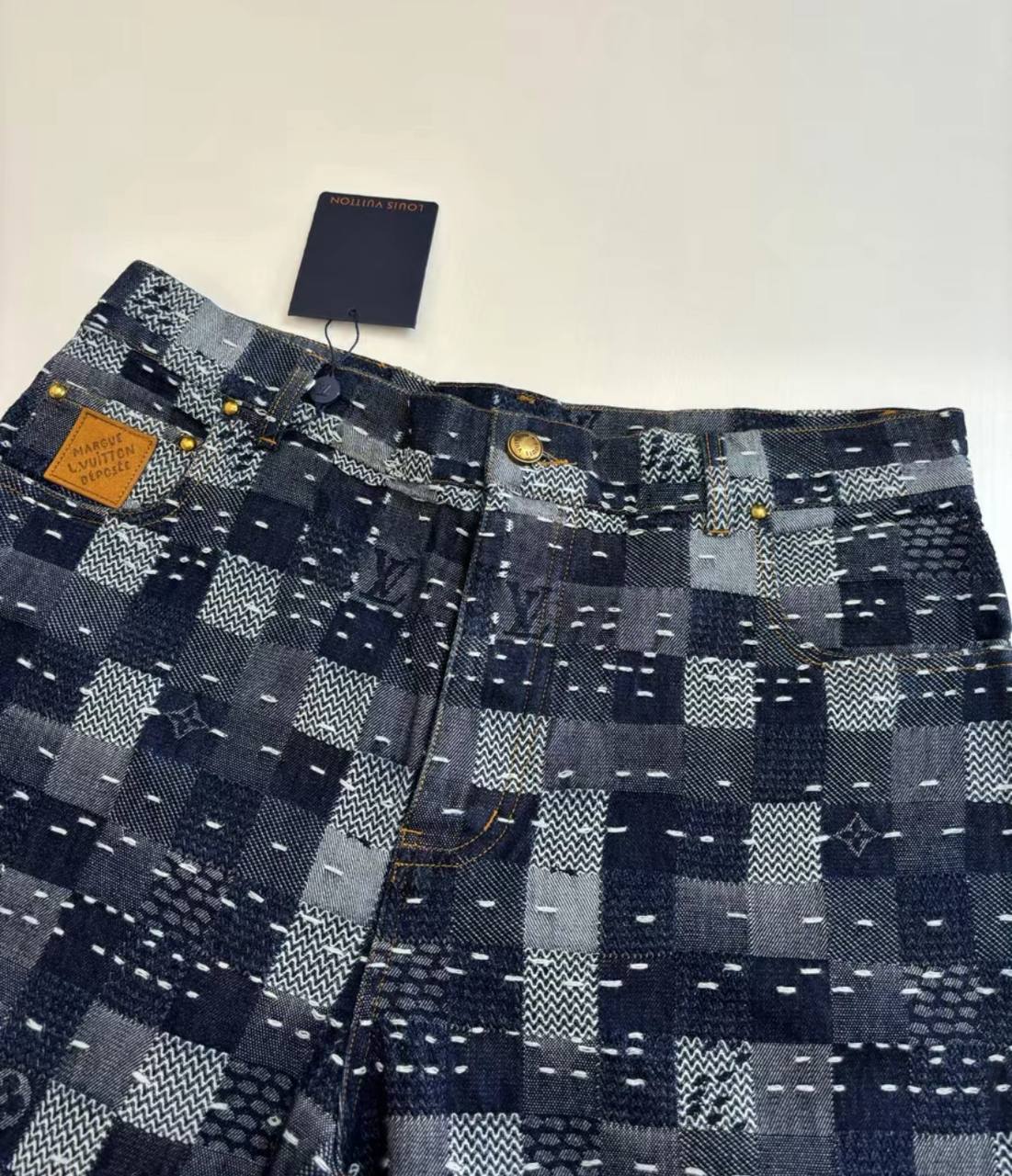 LOUIS VUITTON LV DAMIER DENIM SKATE JEANS