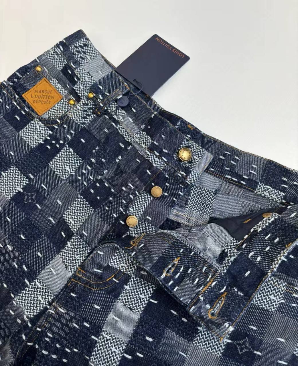 LOUIS VUITTON LV DAMIER DENIM SKATE JEANS