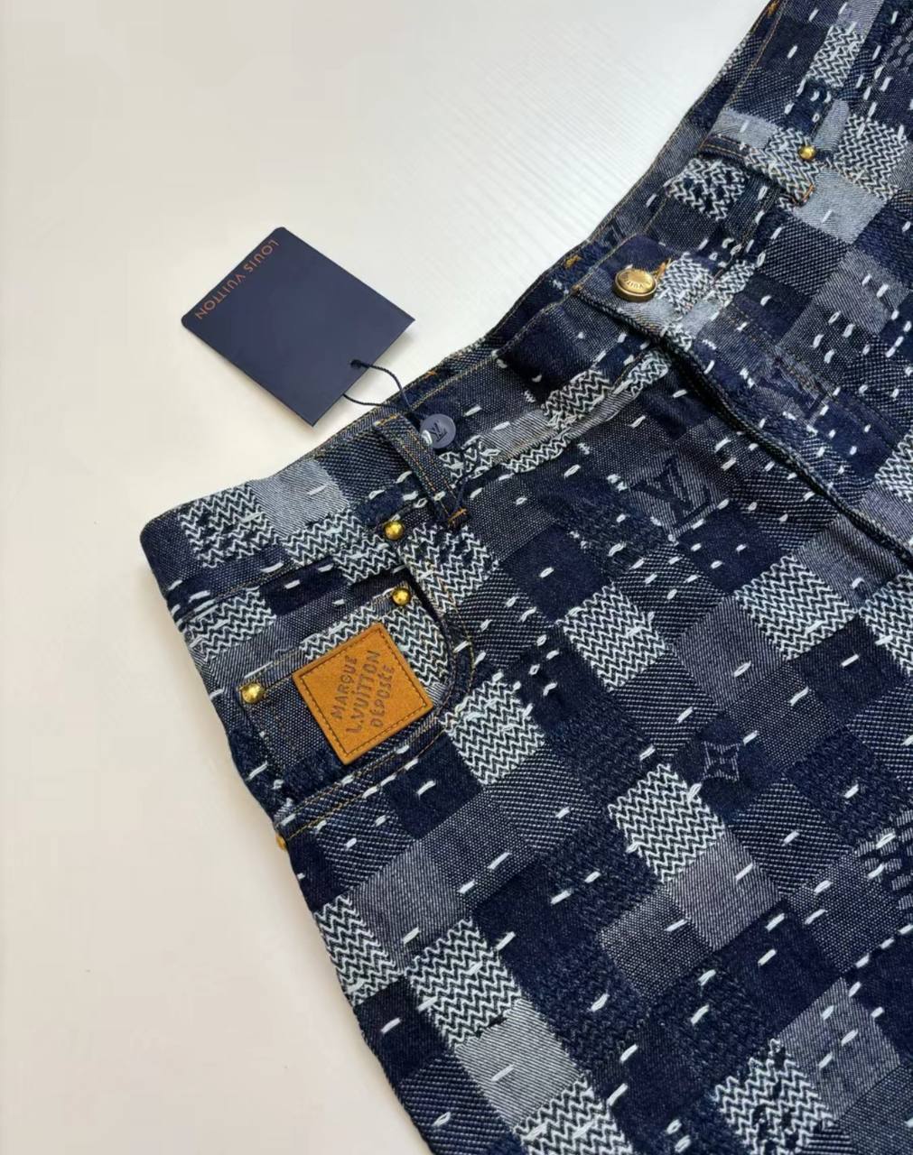 LOUIS VUITTON LV DAMIER DENIM SKATE JEANS