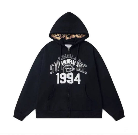 SUPREME MM6 MAISON MARGIELA ZIP UP HOODIE