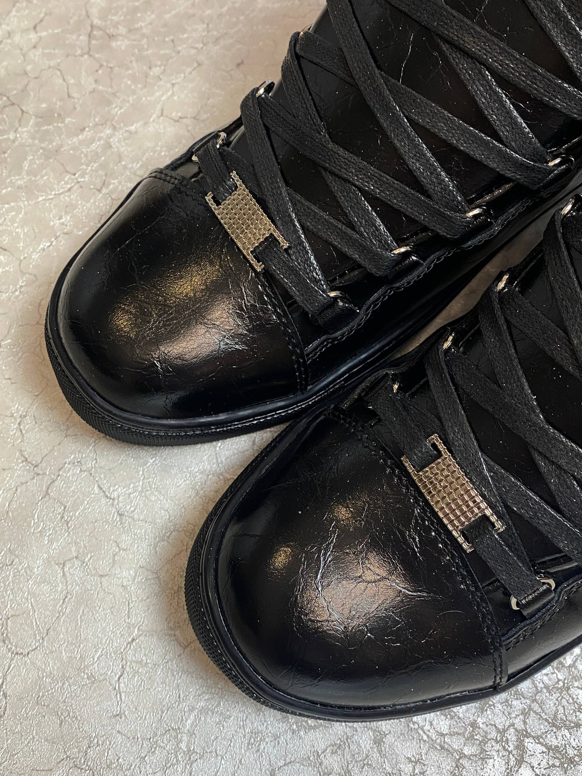 BALENCIAGA ARENA BLACK HIGH SNEAKERS