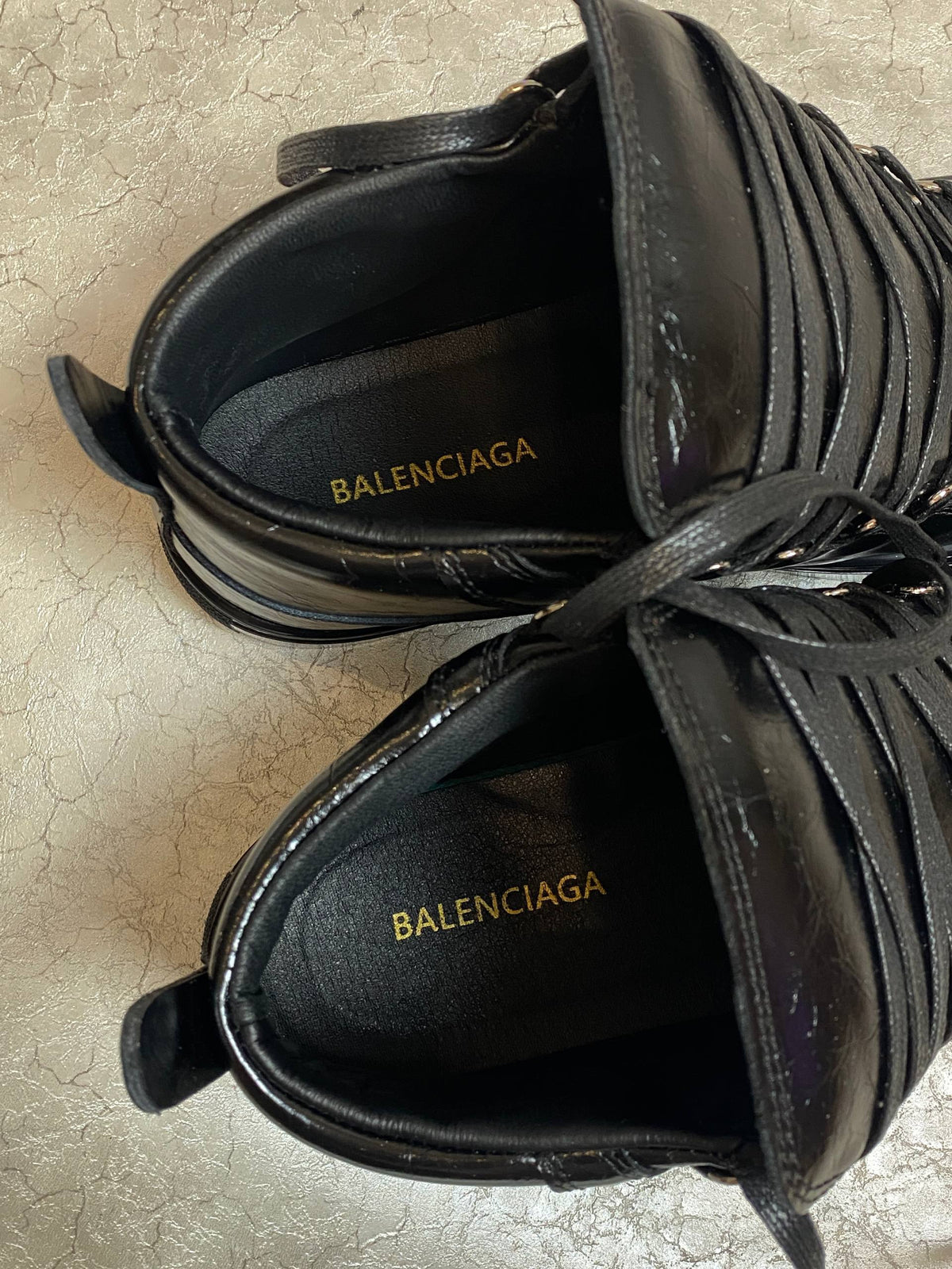 BALENCIAGA ARENA BLACK HIGH SNEAKERS