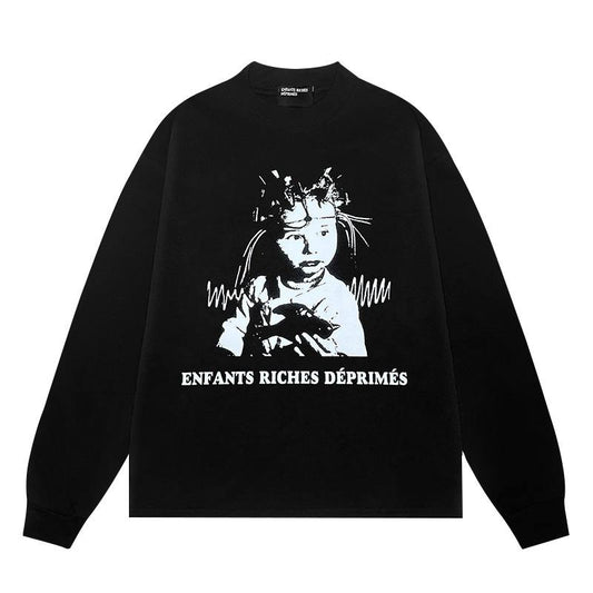 ENFANTS RICHES DEPRIMES ERD SHOCK THERAPY LONG SLEEVE HOODIE