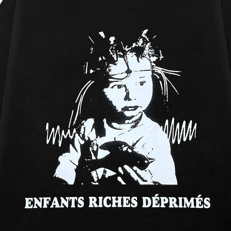ENFANTS RICHES DEPRIMES ERD SHOCK THERAPY LONG SLEEVE HOODIE