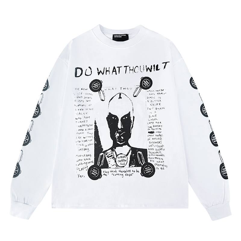 ENFANTS RICHES DEPRIMES ERD DO WHAT THOU WILT LONG SLEEVE HOODIE