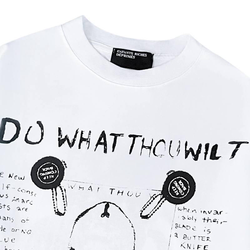 ENFANTS RICHES DEPRIMES ERD DO WHAT THOU WILT LONG SLEEVE HOODIE