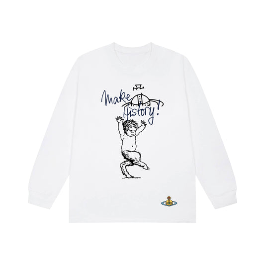 VIVIENNE WESTWOOD MAKE HISTORY LONG SLEEVE HOODIE