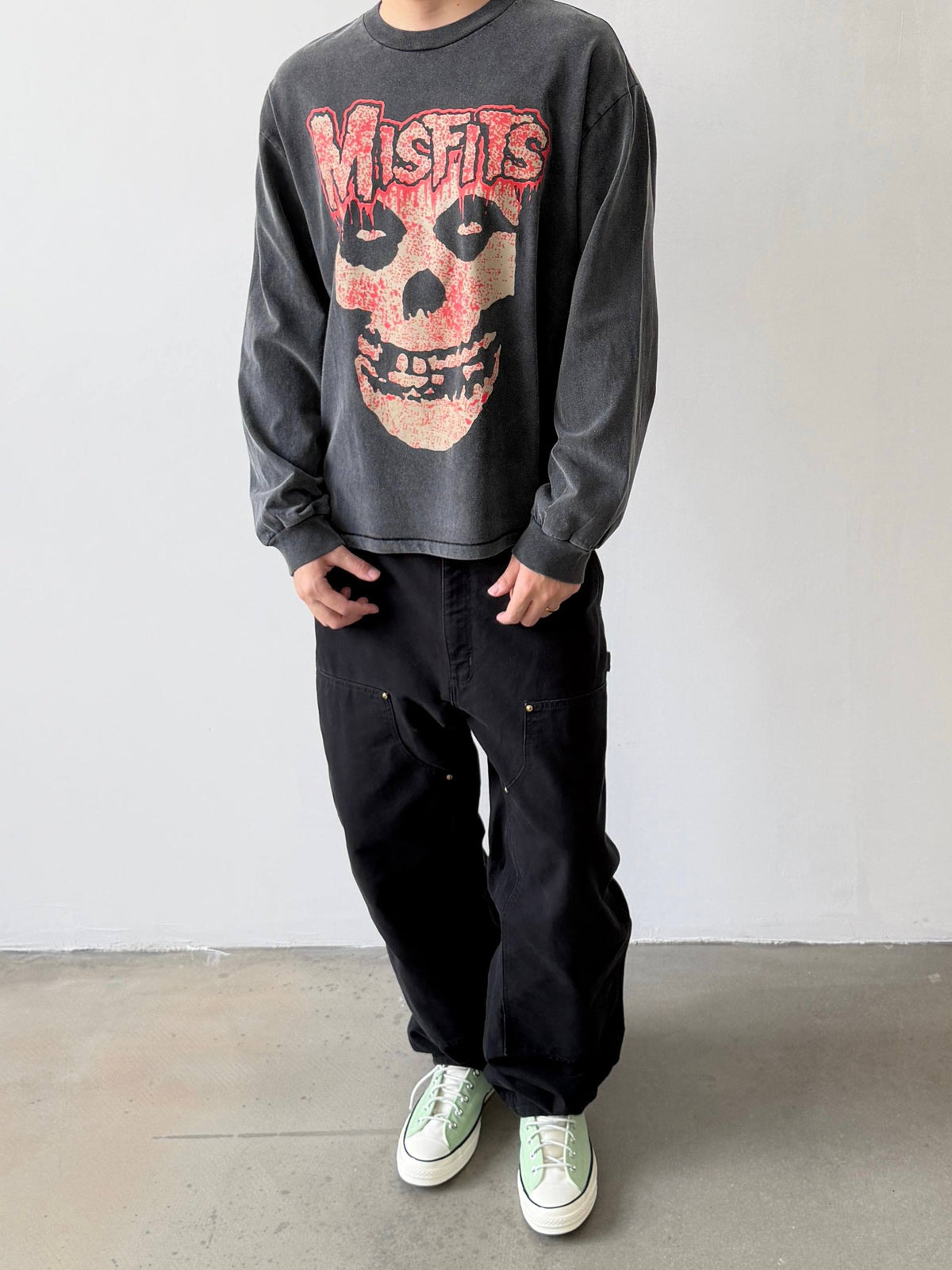 GALLERY DEPT MISFITS LONG SLEEVE HOODIE