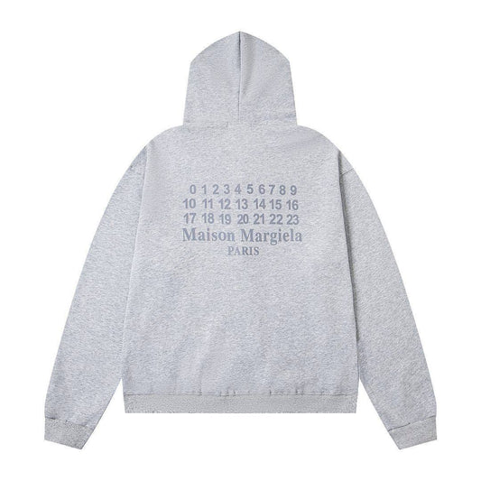 MAISON MARGIELA PARIS MM6 LOGO ZIP UP HOODIE